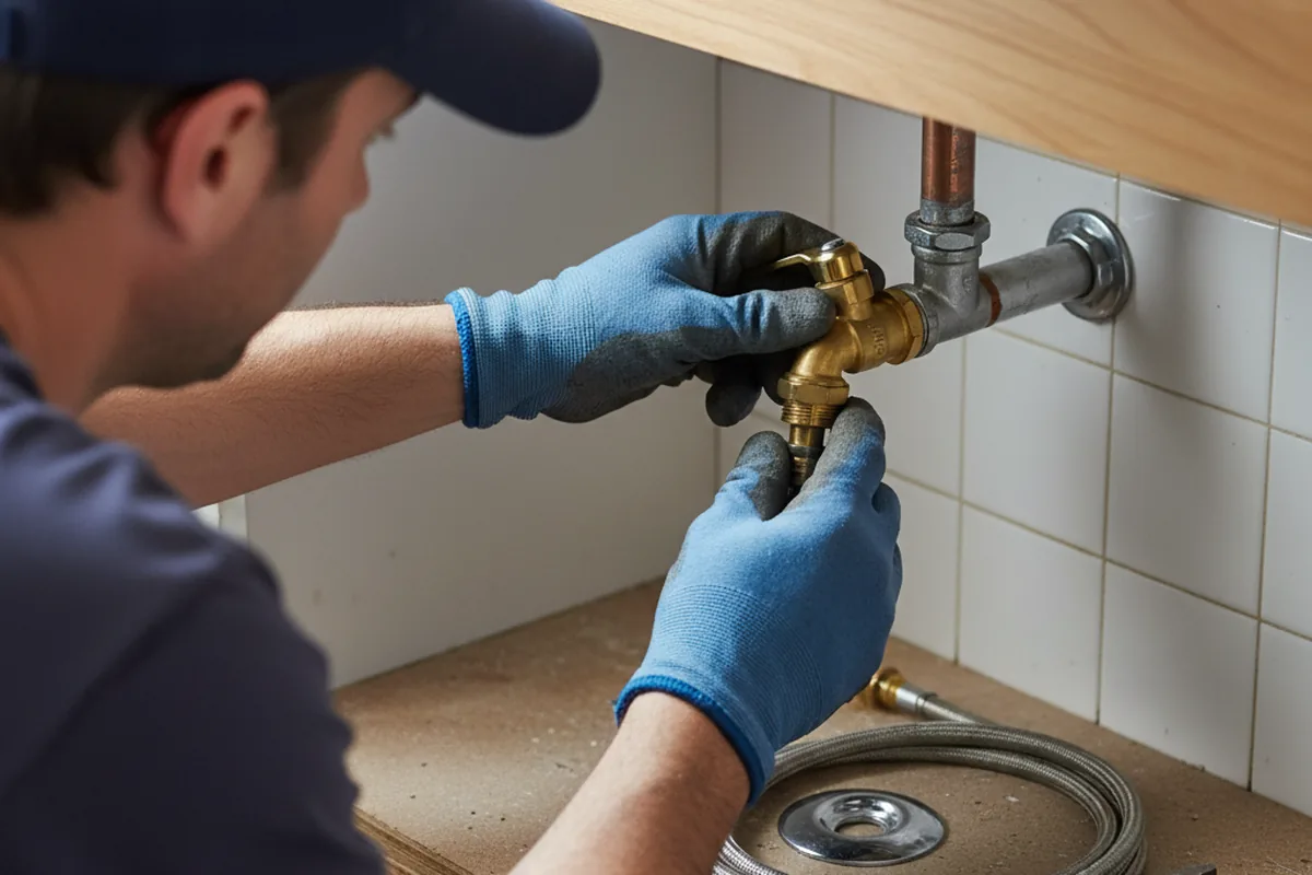 Shutoff valve and fitting work during Emergency Plumbing in Corsicana